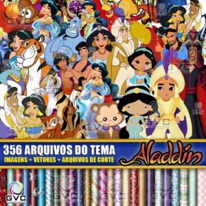 Kit Digital Aladdin + Vetores + Arquivos de Corte
