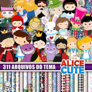 Kit Digital Alice No País das Maravilhas Cute Baby