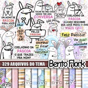 Kit Digital Bento Flork Páscoa