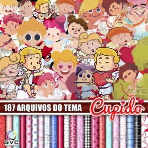 Kit Digital Cupido Namorados Anjinhos