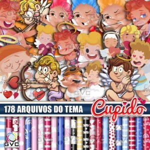 Kit Digital Cupido Namorados Anjinhos