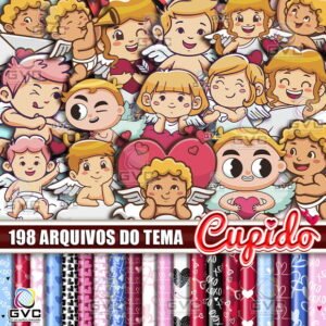Kit Digital Cupido Namorados Anjinhos