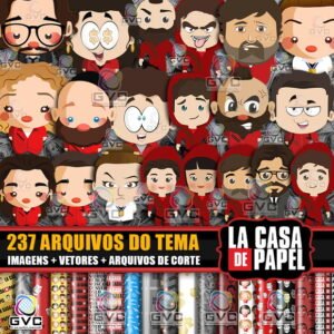 Kit Digital La Casa de Papel + Vetores + Arquivos de Corte