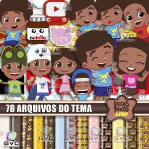 Kit Digital Luccas Neto Afro Negro
