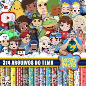Kit Digital Luccas Neto Normal e Afro