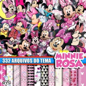 Kit Digital Minnie Rosa