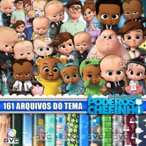 Kit Digital O Poderoso Chefinho Normal e Afro Negro