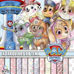 Kit Digital Patrulha Canina Aquarela