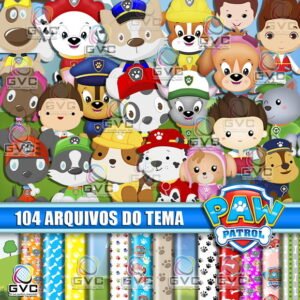 Kit Digital Patrulha Canina Cute