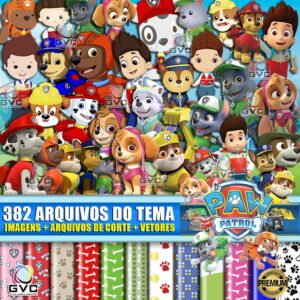 Kit Digital Patrulha Canina + Vetores + Arquivos de Corte