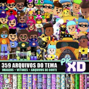 Kit Digital PK XD + Vetores + Arquivos de Corte