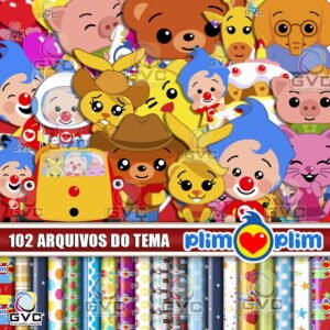 Kit Digital Plim Plim Um Herói do Coração