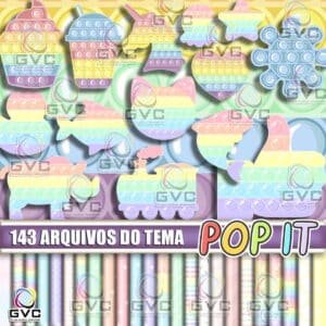 kit Digital Pop it Aquarela