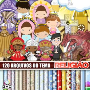 Kit Digital Religião Santinhos Igreja