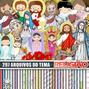 Kit Digital Religião Santinhos Igreja