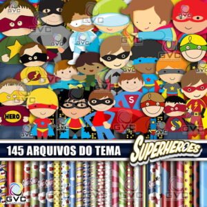 Kit Digital Super Heróis