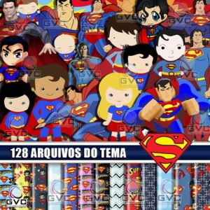 Kit Digital Superman Normal e Cute Baby