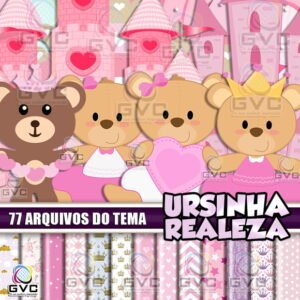 kit Digital Ursinha Realeza