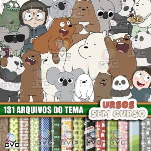 Kit Digital Ursos Sem Curso