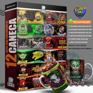 12 Artes para Canecas Dia dos Pais #3
