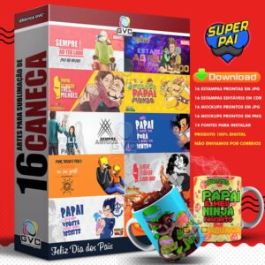16 Artes para Canecas Dia dos Pais #1