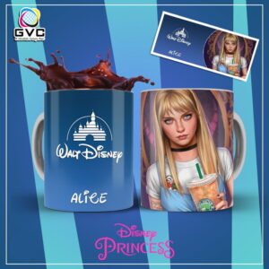 24 Artes Estampas Princesas Modernas Sublimação Canecas
