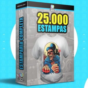25.000 Artes Estampas Sublimação Camisa Vetores CDR