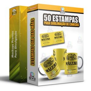 50 Artes para Canecas Dia Das Mães + Mockups