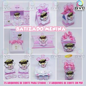 Arquivos de Corte Batizado Menina