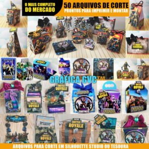 Arquivos de corte FORTNITE - Corta na Máquina ou Tesoura