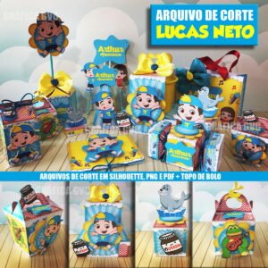 Arquivos de corte Silhouette Studio PDF PNG Luccas Neto