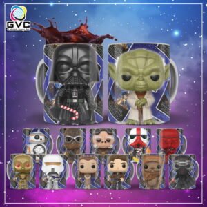 Arte Estampa Star Wars Funko Sublimação Canecas