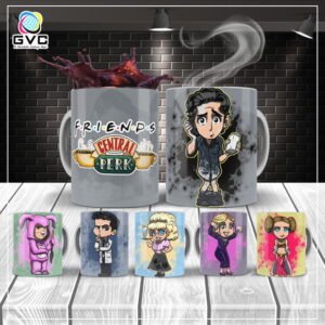 Artes Estampas Caneca Friends