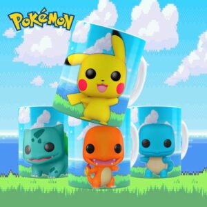 Artes Estampas Pokemon Para Sublimação Canecas