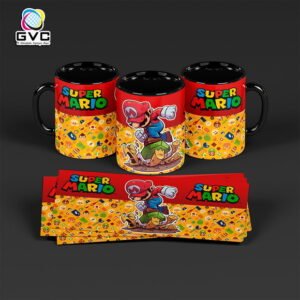 Artes Estampas Super Mario Bros Sublimação Canecas Editáveis