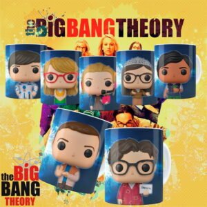Artes Estampas The Big Bang Funko Para Sublimação Canecas