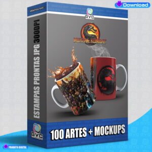 Estampas Artes Mortal Kombat Sublimação de Canecas