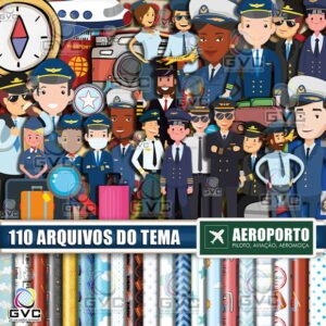 Kit Digital Aeroporto Piloto Aviador