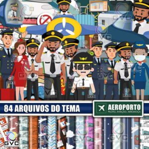Kit Digital Aeroporto Piloto Aviador