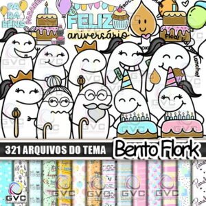 Kit Digital Bento Flork Aniversário