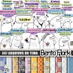 Kit Digital Bento Flork Profissões