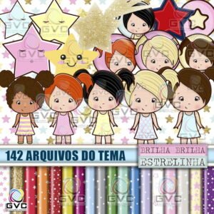 Kit Digital Brilha Brilha Estrelinha