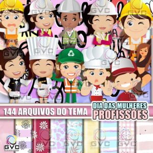 Kit Digital Dia das Mulheres Profissões
