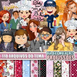 Kit Digital Dia das Mulheres Profissões
