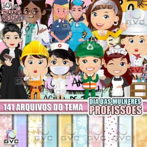 Kit Digital Dia das Mulheres Profissões