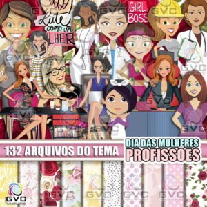 Kit Digital Dia das Mulheres Profissões