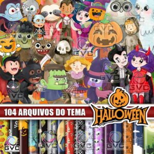 Kit Digital Halloween Aquarela
