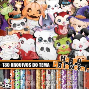 Kit Digital Halloween Aquarela