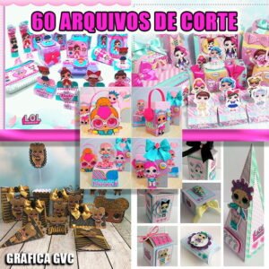 Kit Digital Lol Surprise Arquivos de Corte Studio V3 V4 PDF