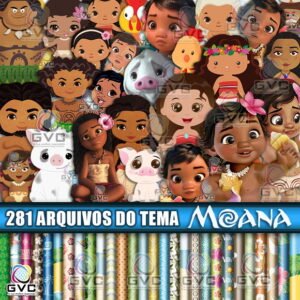 Kit Digital Moana Baby Cute